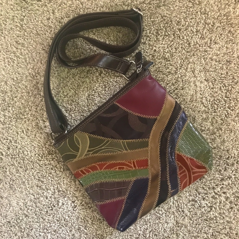 EUC Cute Small Patchwork Crossbody Purse